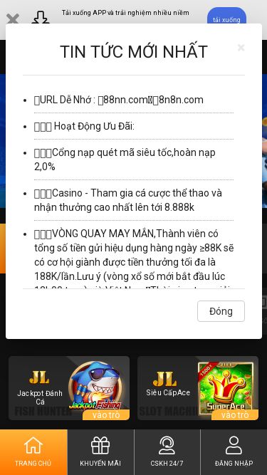 Screenshot 23/02/2025 88nn288.xyz 88NN Tải xuống APP và trải nghiệm nhiều niềm vui hơntải xuốngTIN TỨC: L