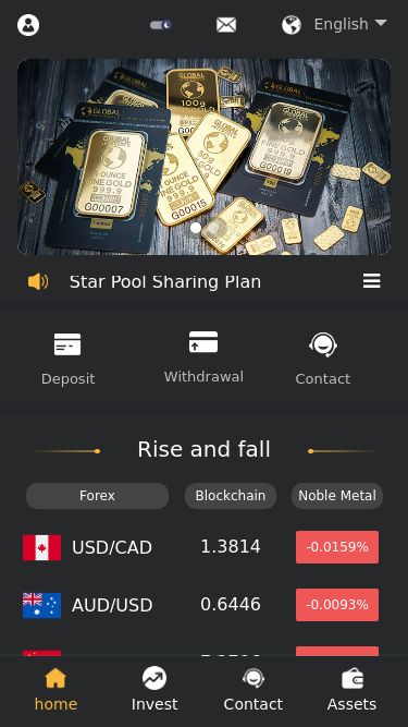 Screenshot 11/05/2025 vnforexals.cc eToro English English Vietnam Indonesia русский Deutschland click to log in Welcome toeToro Deposit Withdrawal Promotion identity authentication Security center Trading log My team collection settings About us loan application subscription   Star Pool Sharing Plan Deposit Withdrawal Contact Al smart transaction Al Big Data Trading Rise and fall Forex Blockchain Noble Metal currency latest price 24h Change% USD/CAD 1.3814 -0.0159% AUD/USD 0.6446 -0.0093% USD/CNY 7.2706 -0.0007% GBP/USD 1.3267 +0