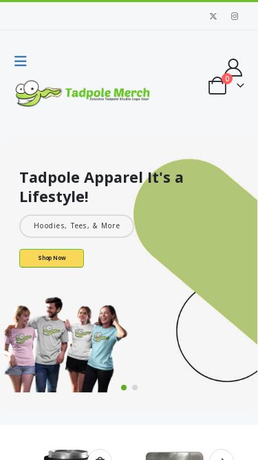 Screenshot 13/11/2024 tadpolemerch.com