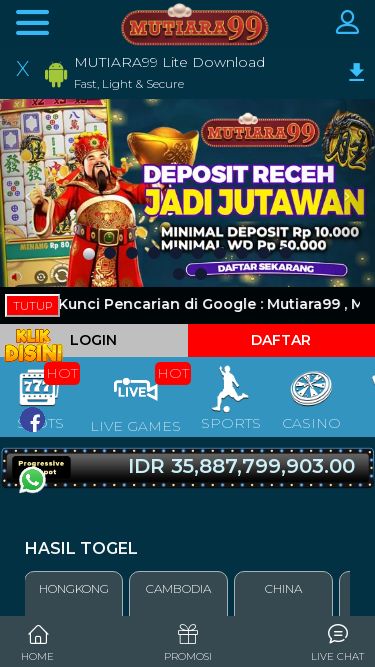 Screenshot 19/01/2025 mutiara99nice.biz