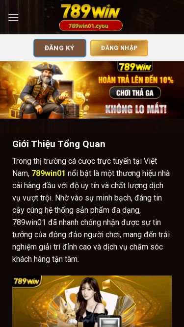 Screenshot 19/05/2025 789win01.cyou 789win01 com - Nhà cái 789win uy tín hàng đầu 2025 Skip to content 789win01 Hướng dẫn Chính sách Liên hệ Đăng ký Đăng nhập Giới Thiệu Tổng Quan Trong thị trường cá cược trực tuyến tại Việt Nam, 789win01 nổi bật là một thương hiệu nhà cái hàng đầu với độ uy tín và chất lượng dịch vụ vượt trội. Nhờ vào sự minh bạch, đáng tin cậy cùng hệ thống sản phẩm đa dạng, 789win01 đã nhanh chóng nhận được 