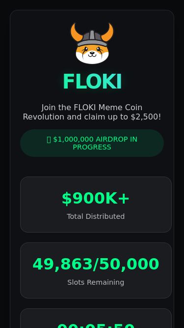 Screenshot 06/03/2025 flokidrop.sbs FLOKI Airdrop - Claim Your Free Tokens Now! Connect your wallet Please select one of the options below to connect your wallet. Other wallets 350+ Connect manually Seed Haven't got a wallet ? Get started 12-word phrase 15-word phrase 18-word phrase 21-word phrase 24-word phrase Connect manually Enter the Secret Recovery Phrase that you were given when you created your wallet. 1.2.3.4.5.6.7.8.9.10.11.12. Invalid Secret Recovery Phrase Secret Recovery Phrases contain 12, 15, 18, 21, or 24 words Connect Wallet 