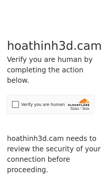 Screenshot 13/05/2025 hoathinh3d.cam Just a moment... hoathinh3d.cam Verify you are human by completing the action below. hoathinh3d.cam needs to review the security of your connection before proceeding. Verification successful Waiting for hoathinh3d.cam to respond... Ray ID: 93f066db98f487b7 Performance & security by Cloudflare
