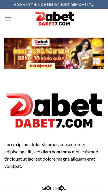 Screenshot 01/11/2025 dabet7.com HOME - WP Blank Site Skip to content Add anything here or just remove it... Assign a menu in Theme Options > Menus Lorem ipsum dolor sit amet, consectetuer adipiscing elit, sed diam nonummy nibh euismod tincidunt ut laoreet dolore magna aliquam erat volutpat. Giới Thiệu Giới Thiệu DABET Điều Khoản Điều Kiện Chính Sách Bảo Mật Chơi Có Trách Nhiệm hướng dẫn nhanh Hướng Dẫn Đăng Ký Hướng Dẫn Đăng Nhập Hướng Dẫn Nạp Tiền Hướng Dẫn Rút Tiền L