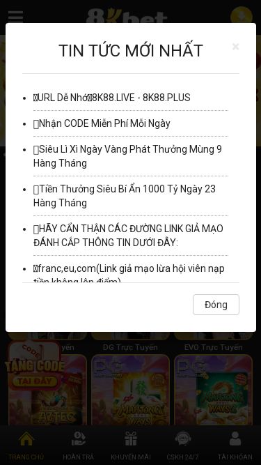 Screenshot 12/03/2025 m.8k8717x.top 8KBET TIN TỨC: L