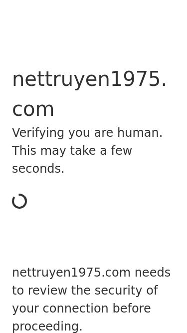 Screenshot 25/05/2025 nettruyen1975.com Just a moment... nettruyen1975.com Verifying you are human. This may take a few seconds. nettruyen1975.com needs to review the security of your connection before proceeding. Verification successful Waiting for nettruyen1975.com to respond... Ray ID: 94510c985902cdf6 Performance & security by Cloudflare