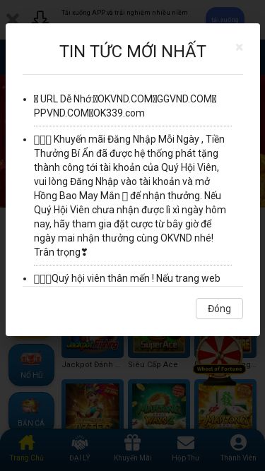 Screenshot 14/03/2025 okvnd-r3t.cc OKVND.COM Nhà cái trực tuyến tốt nhất hiện nay, bạn có thể tin tưởng. Tải xuống APP và trải nghiệm nhiều niềm vui hơntải xuốngĐăng nhậpĐăng kýTIN TỨC：L