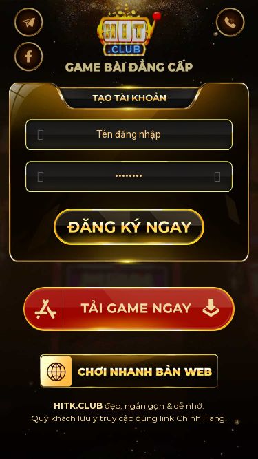 Screenshot 23/05/2025 hitk.club Hit Club - Tải Game Bài Đổi Thưởng HitClub Ios/Apk/Android hitk.club đẹp, ngắn gọn & dễ nhớ. Quý khách lưu ý truy cập đúng link Chính Hãng. Tên đăng nhập: abcxyz Mật khẩu: ***G hitk.club đẹp, ngắn gọn & dễ nhớ. Quý khách lưu ý truy cập đúng link Chính Hãng. Hướng dẫn tải file cài đặt Bước 1 Xoá ứng dụng cũ (nếu có) Bấm chọn tải file cài đặt Mở file vừa tải về, thông thường sẽ có dạng *.apk B