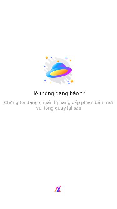 Screenshot 25/05/2025 ai-mall.link Hệ thống đang bảo trì Chúng tôi đang chuẩn bị nâng cấp phiên bản mới Vui lòng quay lại sau
