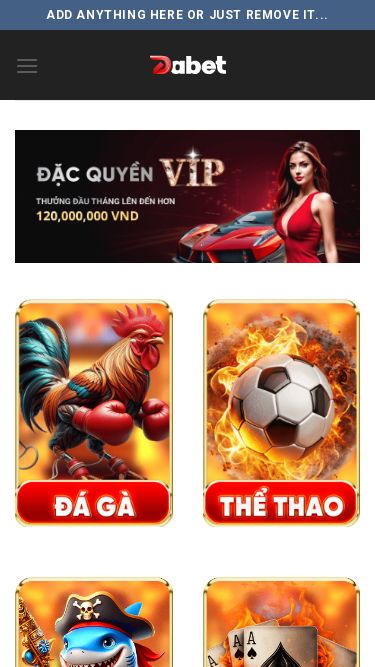 Screenshot 04/06/2025 dabets.it.com DABET - Cược Cao Thắng Lớn - Chơi Game Chuyên Nghiệp Skip to content Add anything here or just remove it... CASINO THỂ THAO XỔ SỐ ĐÁ GÀ DABET – Cược Cao Thắng Lớn – Chơi Game Chuyên Nghiệp DABET hiện đang được biết đến như một trong những nền tảng cá cược trực tuyến hàng đầu, thu hút đông đảo người chơi nhờ vào hệ thống tựa game đa dạng, bao gồm thể thao, casino, xổ số và nhiều hình thức giải trí khác