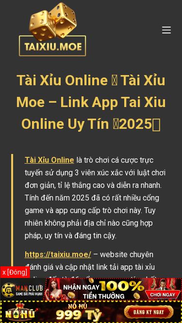 Screenshot 24/05/2025 taixiu.moe Tài Xỉu Online ⭐️ Tài Xỉu Moe - Link App Tai Xiu Online Uy Tín 【2025】 Chuyển đến phần nội dung Tài Xỉu Online App Tài Xỉu Kinh Nghiệm Tài Xỉu Nhà Cái Tài Xỉu Trò Chơi Tài Xỉu Tài Xỉu Online App Tài Xỉu Kinh Nghiệm Tài Xỉu Nhà Cái Tài Xỉu Trò Chơi Tài Xỉu Menu Tài Xỉu Online ⭐️ Tài Xỉu Moe – Link App Tai Xiu Online Uy Tín 【2025】 Tài Xỉu Online là trò chơi cá cược trực tuyến sử dụng 3 viên xúc xắc với lu