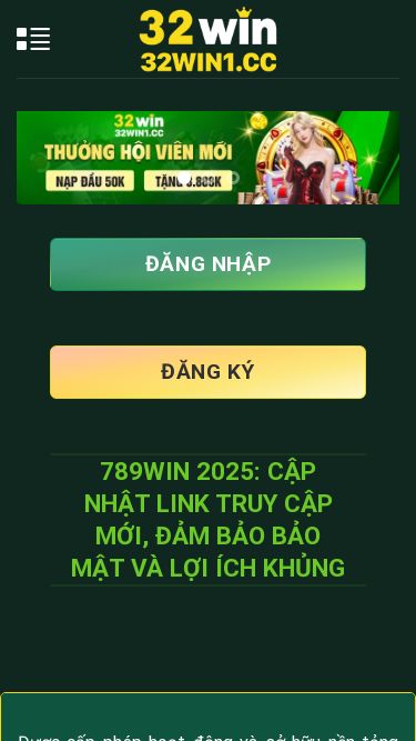Screenshot 01/09/2025 32win1.cc 32Win - 32win1 Skip to content Đăng ký đăng nhập 32Win HƯỚNG DẪN THỦ THUẬT Đăng nhập Đăng ký 789Win 2025: Cập Nhật Link Truy Cập Mới, Đảm Bảo Bảo Mật và Lợi Ích Khủng Được cấp phép hoạt động và sở hữu nền tảng công nghệ tiên tiến, nhà cái 32Win đã nhanh chóng khẳng định vị thế trong ngành cá cược trực tuyến. Với giao diện dễ sử dụng, hệ thống bảo mật cao và đội ngũ hỗ trợ 24/7, 32Win ca