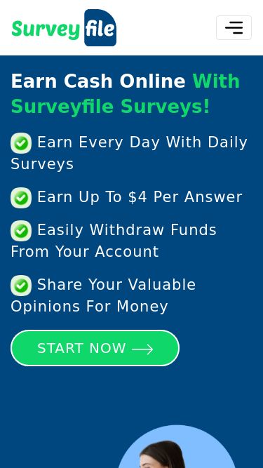 Screenshot 26/02/2025 surveyfile.xyz Answer A Question and Earn by Paid Surveys Home About About Surveys Contact Login Sign Up Earn Cash Online With surveyfile Surveys! Earn every day with Daily Surveys Earn up to $4 per answer Easily Withdraw funds from your account Share your Valuable Opinions for Money Start Now Why choose us? Free Registration surveyfile allows you to create a profile without fees. You can create your profile without fees to answer surveys. Surveys Fun surveyfile makes surveys fun for people who work here. Here, you can en