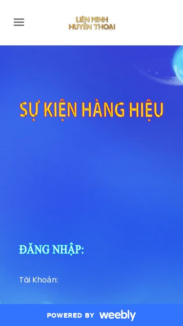 Screenshot 02/06/2025 sukienhanghieu2025.weebly.com MY SITE - League Of Legend League Of Legend Menu League Of Legend   ​ Tài Khoản: * Mật Khẩu: * Đăng Nhập   Play Pause   League Of Legend Powered by Create your own unique website with customizable templates. Get Started