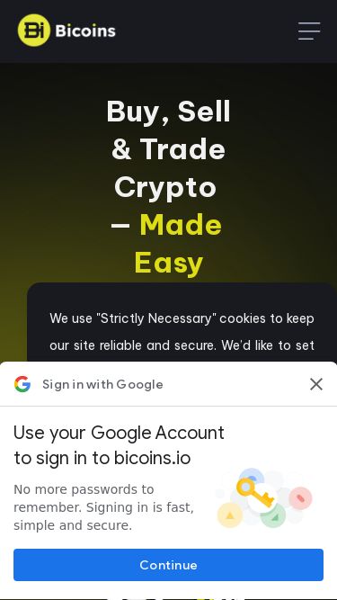 Screenshot 06/06/2025 stg.bicoins.io Bicoins Buy Crypto P2P Trading Buy/Sell at the best prices Market Trade Spot High-quality assets on Bicoins Convert 0 fees, instant conversion, top memes Staking More Referral Program Invite friends to earn either a commission rebate or a one-time reward Academy AI Crypto Login Sign up German Spanish French Thai Chinese (Simplified) Korean Japanese English Vietnamese Buy Crypto Market Trade Staking More Login Sign up Theme English B u y , S e l l & Trade Crypto — Made Easy All your crypto needs in one