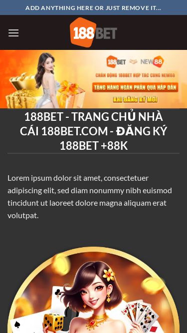 Screenshot 03/05/2025 188bet.fish 188BET - https://188bet.fish/ Chuyển đến nội dung Add anything here or just remove it... 188BET Thể Thao Casino Xổ Số E-sports Nổ Hũ Bắn Cá Tin Tức 188BET - TRANG CHỦ Nhà Cái 188BET.COM - đăng ký 188BET +88K Lorem ipsum dolor sit amet, consectetuer adipiscing elit, sed diam nonummy nibh euismod tincidunt ut laoreet dolore magna aliquam erat volutpat. 188bet.fish là đại lý chính thức của nhà cái 188BET.COM. Nhà cái cung cấp đầy đủ các sản phẩm cá cượ