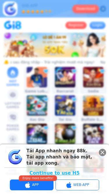 Screenshot 15/05/2025 glwzne.vip Gi8 | Gi8bet | Trang chủ đăng nhập game xổ số hàng đầu châu Á Svg Vector Icons : http://www.sfont.cn 成功 失败 哭脸 Download GI8 APP 5.0 Register Login Tải App sau đăng nhập – Trải nghiệm mượt mà ngay! Nạp tiền cần lưu ý Cảnh báo lừa đảo HOT GAMES LOTTERY GAMES POKER GAMES SPORTS BETTING LIVE CASINO SLOT GAMES FISH GAMES Game Lobby Baccarat Sedie Xoc Dia Tai Xiu Buffalo Smash Texas Holdem Poker Killer 13 Black Jack Fan Tan Fish-Shrimp-Crab Xoc Dia Lightn