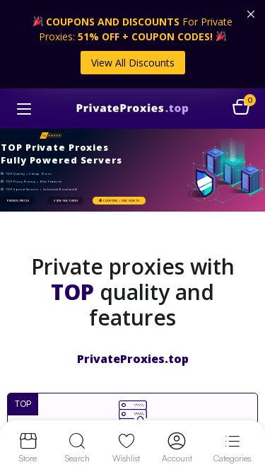 Screenshot 28/02/2025 privateproxies.top PrivateProxies.top - Buy Cheap Private Proxies - Best Quality Private Proxy Servers COUPONS AND DISCOUNTS For Private Proxies: 51% OFF + COUPON CODES! View All Discounts Main Menu Our Proxies Pricing Features About News Contact Browse Categories Copyright 2025 © PrivateProxies.top - All right reserved. Terms and Conditions / Privacy Policy / Refund Policy Homepage Proxy Pricing Coupons and Discounts Login / Register Dashboard Checkout Our Proxies Pricing Features About News Contact My Account 1 Wishlist 0 