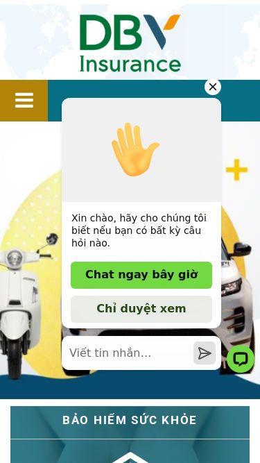 Screenshot 13/05/2025 dbvi-vn.com VNI - Công ty Cổ phần Tập đoàn Bảo hiểm DBV Menu Giới thiệu Tin tức Cổ đông Sản phẩm Mạng lưới dịch vụ Tuyển dụng Liên hệ Mua BH online Giới thiệu Giới thiệu chung Tầm nhìn, sứ mệnh Ban lãnh đạo Cơ cấu tổ chức Ý nghĩa logo VNI Video giới thiệu VNI Tin tức Tin hoạt động VNI Tin sản phẩm, khuyến mại Tin thị trường bảo hiểm Cổ đông Công bố thông tin Báo cáo thường niên Báo cáo tài chính Báo cá