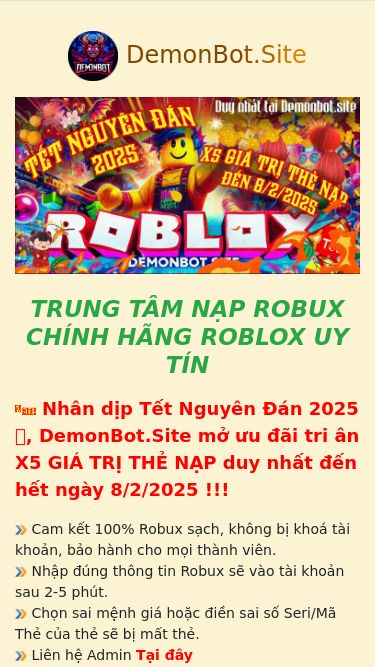 Screenshot 27/01/2025 demonbot.site