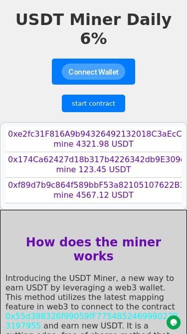 Screenshot  usdtminer.info