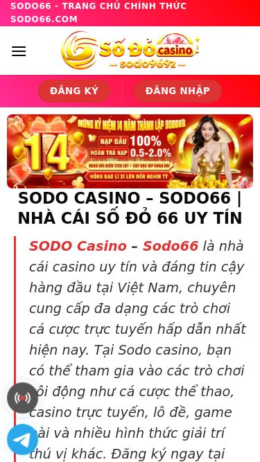 Screenshot 26/02/2025 sodo969z.io SODO CASINO - SODO66 ⭐️ NHÀ CÁI SỐ ĐỎ 66 {2025} Bỏ qua nội dung SODO66 - Trang chủ chính thức Sodo66.com Đăng Ký Đăng Nhập SODO66 Giới thiệu Tác giả SODO66 Chính sách bảo mật Casino Thể thao Xổ số Trò chơi Hướng dẫn Liên hệ Sodo66 Đăng Ký Đăng Nhập SODO CASINO – SODO66 | NHÀ CÁI SỐ ĐỎ 66 UY TÍN SODO Casino – Sodo66 là nhà cái casino uy tín và đáng tin cậy hàng đầu tại Việt Nam, chuyên cung cấp đa dạng các trò