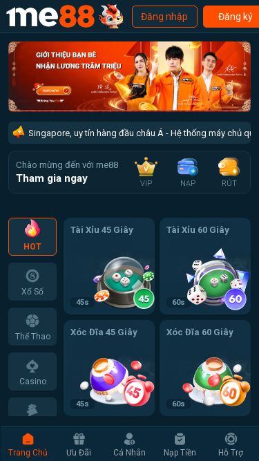 Screenshot 01/03/2025 me88.cam me88｜Nền tảng cá cược thể thao và casino trực tuyến được yêu thích nhất châu ÁKiếm tra lại trình duyệt đã bật Javascript chưa.Đăng nhậpĐăng ký