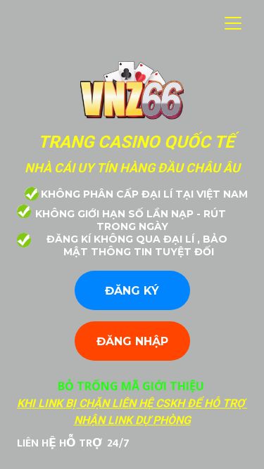 Screenshot 20/05/2025 chauau100.net Nhà cái VNZ66 - Uy tín và chất lượng hàng đầu | VNZ66 Trang chủ Khuyến mãi Trang chủ Khuyến mãi TRANG CASINO QUỐC TẾ KHÔNG PHÂN CẤP ĐẠI LÍ TẠI VIỆT NAM ĐĂNG KÝ KHÔNG GIỚI HẠN SỐ LẦN NẠP - RÚT TRONG NGÀY NHÀ CÁI UY TÍN HÀNG ĐẦU CHÂU ÂU ĐĂNG NHẬP BỎ TRỐNG MÃ GIỚI THIỆU KHI LINK BỊ CHẶN LIÊN HỆ CSKH ĐỂ HỖ TRỢ NHẬN LINK DỰ PHÒNG LIÊN HỆ HỖ TRỢ 24/7 AN TOÀN UY TÍN - DỊCH VỤ HÀNG ĐẦU ĐĂNG KÍ KHÔNG 
