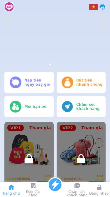 Screenshot 05/04/2025 lazaoffices.com Please Open JavaScript Nạp tiền ngay bây giờ Rút tiền nhanh chóng Mời bạn bè Chăm sóc khách hàng VIP1 Tham gia Số dư tối thiểu 30.000 ₫ Hoa hồng 20% VIP2 Tham gia Số dư tối thiểu 50.000 ₫ Hoa hồng 25% Động thái thu nhập hoa hồng người dùng 04-05 Hoa hồng thu nhập 43 ₫ 551****425676 04-05 Hoa hồng thu nhập 407 ₫ 551****557384 04-05 Hoa hồng thu nhập 349 ₫ 551****895417 04-05 Hoa hồng thu nhập 9.675 ₫ 551****966273 04-05 Hoa hồng 