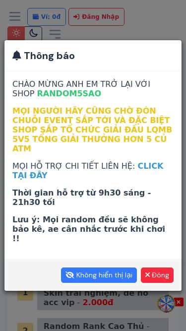 Screenshot 15/01/2025 hdang.random5sao.com