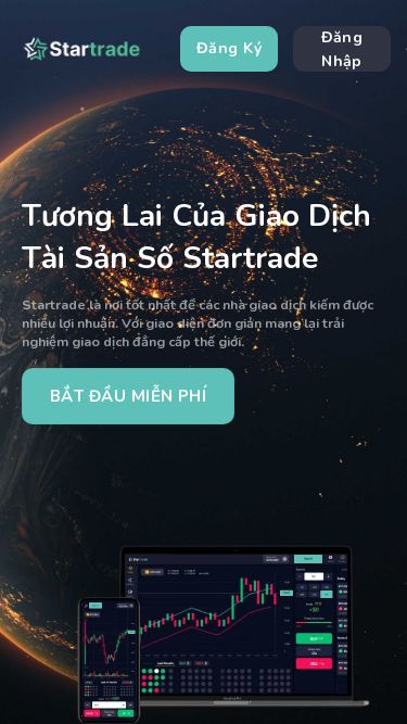 Screenshot 18/05/2025 startrade3.net Startrade | Đăng ký tài khoản miễn phí Skip to content Đăng Ký Đăng Nhập Đăng Ký Đăng Nhập Tương Lai Của Giao Dịch Tài Sản Số Startrade Startrade là nơi tốt nhất để các nhà giao dịch kiếm được nhiều lợi nhuận. Với giao diện đơn giản mang lại trải nghiệm giao dịch đẳng cấp thế giới. BẮT ĐẦU MIỄN PHÍ Tài khoản Demo miễn phí Nhận $1000 miễn phí để thử nghiệm các chiến lược giao dịch của bạn