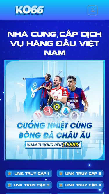 Screenshot 07/05/2025 ko666.men ⭐️ KO66 ✔️ NHÀ CÁI HÀNG ĐẦU VIỆT NAM – Nạp rút nhanh, Game xanh chín, Game đổi thưởng, Casino online uy tín, Nhà cái uy tín, Ko66.com, Giao diện thân thiện, Dễ đăng ký, Dễ nạp tiền Skip to content TRANG CHỦ CASINO TRÒ CHƠI NHÀ CUNG CẤP DỊCH VỤ HÀNG ĐẦU VIỆT NAM LINK TRUY CẬP 1 LINK TRUY CẬP 2 LINK TRUY CẬP 3 LINK TRUY CẬP 4 LINK TRUY CẬP 5 LINK TRUY CẬP 6 TẢI APP ĐỂ CÓ TRẢI NGHIỆM TỐT NHẤT IOS ANDROID NHÀ CUNG CẤP 