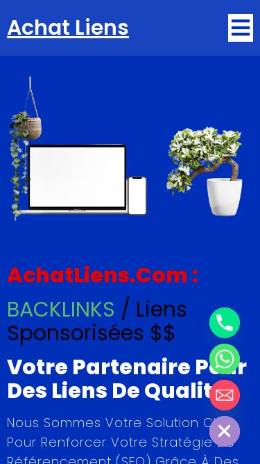 Screenshot 14/01/2025 achatliens.com