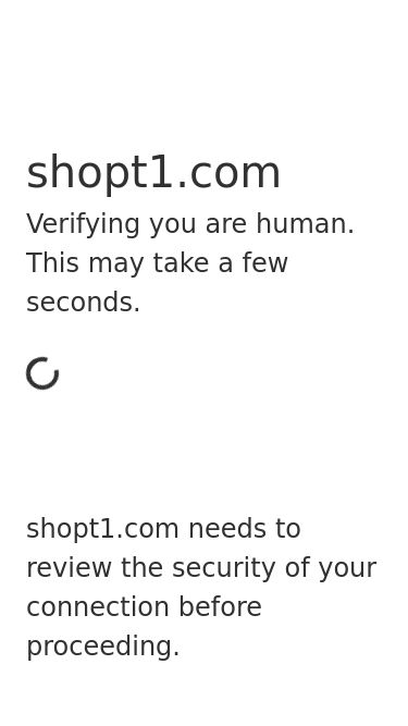 Screenshot 02/05/2025 shopt1.com Just a moment... shopt1.com Verifying you are human. This may take a few seconds. shopt1.com needs to review the security of your connection before proceeding. Verification successful Waiting for shopt1.com to respond... Enable JavaScript and cookies to continue Ray ID: 9396ad05a8bd9b99 Performance & security by Cloudflare