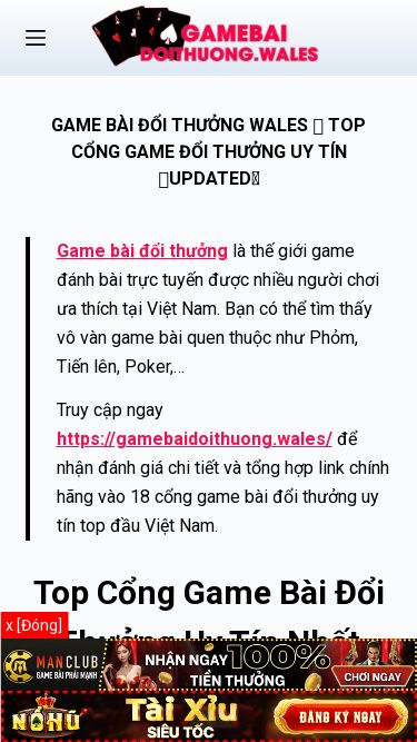 Screenshot 23/05/2025 gamebaidoithuong.wales Game Bài Đổi Thưởng Wales 