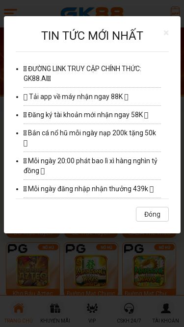 Screenshot 01/03/2025 m.gk88win.sbs GK88 Thưởng Nghìn Tỷ, Thương hiệu uy tín, 6 Năm thành lập, phục vụ hơn 8 triệu khách hàng, sản phẩm đa dạng, an ninh bảo mật, giao dịch nhanh chóng, dịch vụ khách hàng chuyên nghiệp 24/7. L✅ ĐƯỜNG LINK TRUY CẬP CHÍNH THỨC: GK88.AI✅