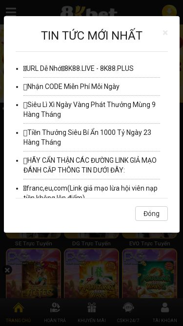 Screenshot 06/03/2025 8k1239s.top 8KBET TIN TỨC: L