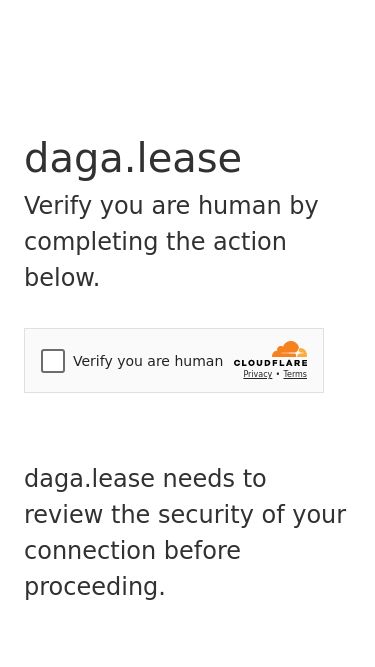 Screenshot 09/03/2025 daga.lease Just a moment...daga.leaseVerify you are human by completing the action below.daga.lease needs to review the security of your connection before proceeding.Verification successfulWaiting for daga.lease to respond...Enable JavaScript and cookies to continueRay ID: 91d9978f7be2ce35Performance & security by Cloudflare