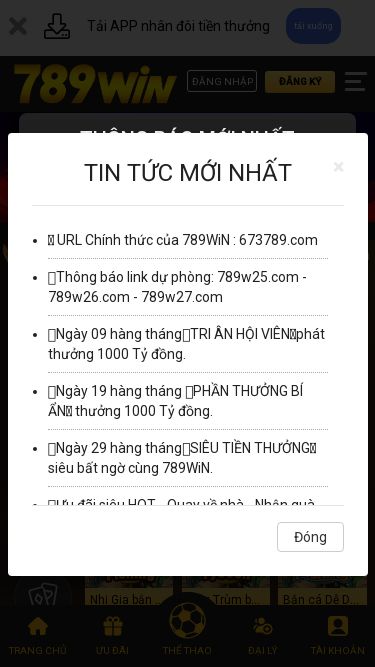 Screenshot 10/05/2025 789win1.im 789Win-Nổ Hũ,Bắn Cá,Thể Thao,Casino Live,Game Bài,Đá Gà,Xổ Số Tải APP nhân đôi tiền thưởng tải xuống ĐĂNG NHẬP ĐĂNG KÝ L 