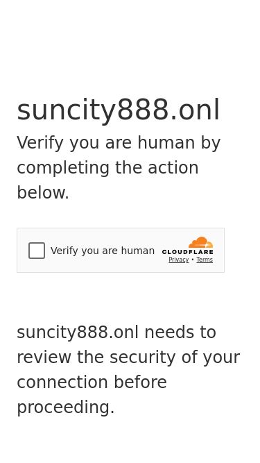 Screenshot 10/03/2025 suncity888.onl Just a moment...suncity888.onlVerify you are human by completing the action below.suncity888.onl needs to review the security of your connection before proceeding.Verification successfulWaiting for suncity888.onl to respond...Enable JavaScript and cookies to continueRay ID: 91e3432399146041Performance & security by Cloudflare