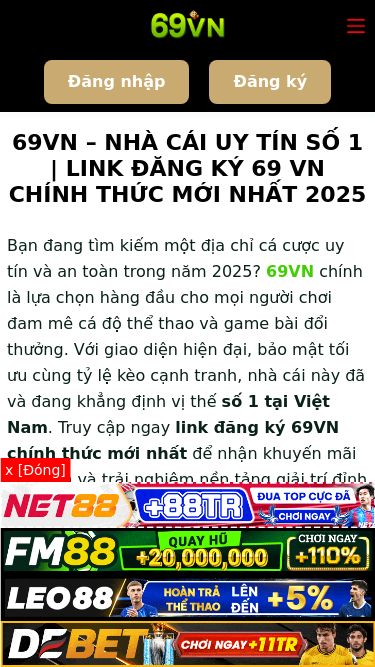 Screenshot 18/06/2025 69vnxn.com 69VN | Link Vào Nhà Cái 69VN Chính Thức 2025 - Đăng Ký Tặng 69K Chuyển đến phần nội dung 69VN Liên hệ 69VN Câu hỏi thường gặp Điều khoản sử dụng Thể thao Casino Xổ số Hướng dẫn đăng ký 69vn Khuyến mãi 69vn Nạp tiền 69vn rút tiền tải app 69vn Đăng nhập Đăng ký 69VN Liên hệ 69VN Câu hỏi thường gặp Điều khoản sử dụng Thể thao Casino Xổ số Hướng dẫn đăng ký 69vn Khuyến mãi 69vn Nạp tiền 69vn rút ti