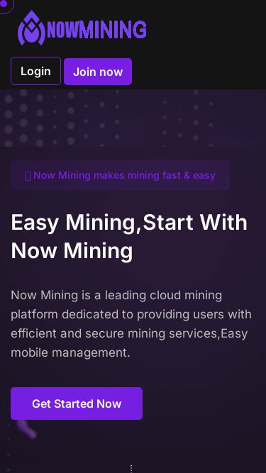 Screenshot 13/01/2025 nowmining.biz