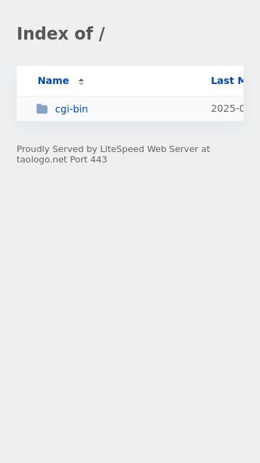 Screenshot 24/07/2025 taologo.net Index of / Index of / Last Modified