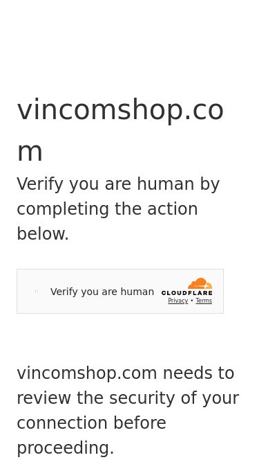 Screenshot 21/05/2025 vincomshop.com Just a moment... vincomshop.com Verifying you are human. This may take a few seconds. vincomshop.com needs to review the security of your connection before proceeding. Verification successful Waiting for vincomshop.com to respond... Ray ID: 9433d457cde6ab56 Performance & security by Cloudflare