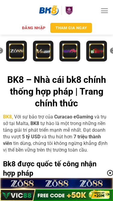 Screenshot 22/11/2025 lodha-amara.in.net BK8 - Nhà cái bk8 chính thống hợp pháp | Trang chính thức Chuyển đến nội dung Trang chủ Hướng dẫn Tải App Nạp Tiền Rút Tiền Đại Lý Live Casino Thể thao Xổ Số Đăng nhập Tham gia ngay Đăng nhập Tham gia ngay BK8 – Nhà cái bk8 chính thống hợp pháp | Trang chính thức BK8, Với sự bảo trợ của Curacao eGaming và trụ sở tại Malta, BK8 tự hào là một trong những nền tảng giải trí phát triển mạnh mẽ nhất. Đạt d