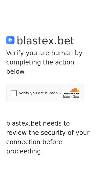 Screenshot 31/05/2025 blastex.bet Just a moment... blastex.bet Verify you are human by completing the action below. blastex.bet needs to review the security of your connection before proceeding. Verification successful Waiting for blastex.bet to respond... Ray ID: 9486f2b6ab08fdf9 Performance & security by Cloudflare