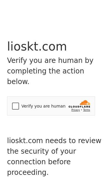 Screenshot 12/06/2025 lioskt.com Just a moment... lioskt.com Verify you are human by completing the action below. lioskt.com needs to review the security of your connection before proceeding. Verification successful Waiting for lioskt.com to respond... Ray ID: 94e612d5acf43fc5 Performance & security by Cloudflare