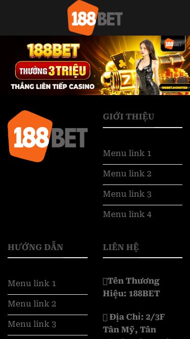 Screenshot 01/05/2025 188bet.catering 188BET - 188bet.catering Bỏ qua nội dung 188BET THỂ THAO CASINO BLOG GIỚI THIỆU Menu link 1 Menu link 2 Menu link 3 Menu link 4 HƯỚNG DẪN Menu link 1 Menu link 2 Menu link 3 Menu link 4 LIÊN HỆ ⭐️Tên Thương Hiệu: 188BET  