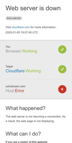 Screenshot 06/01/2025 coinstream.com 