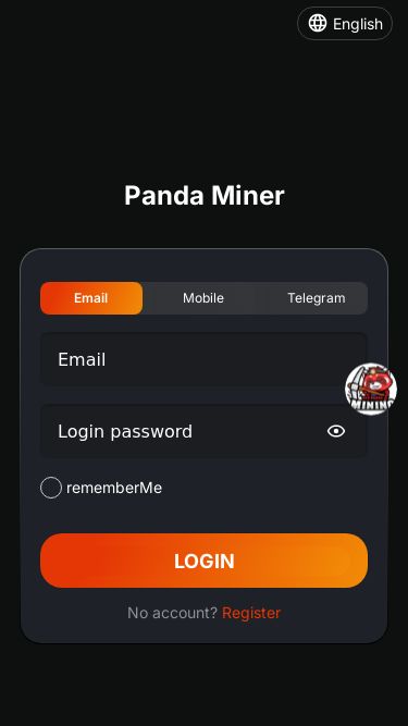 Screenshot 06/02/2025 panda-miner.com